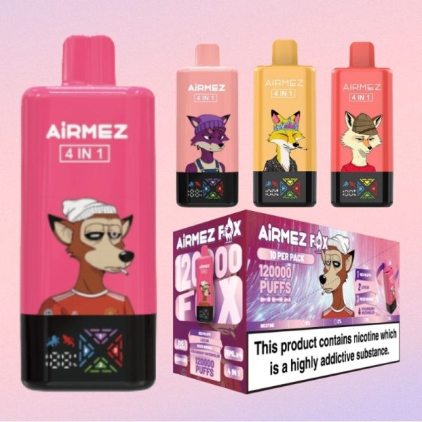 Airmez-Fox-4-IN-1-120k-Puffs-1.jpg Airmez Fox 4 IN 1 120k Puffs