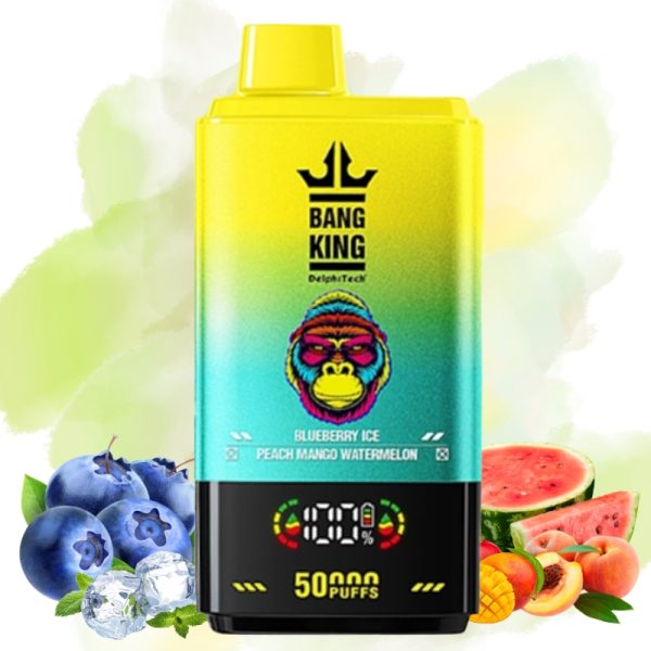 Bang-King-50000-Blueberry-Ice-Peach-Mango-Watermelon.jpg Bang King Blueberry Ice/ Peach Mango Watermelon Vape