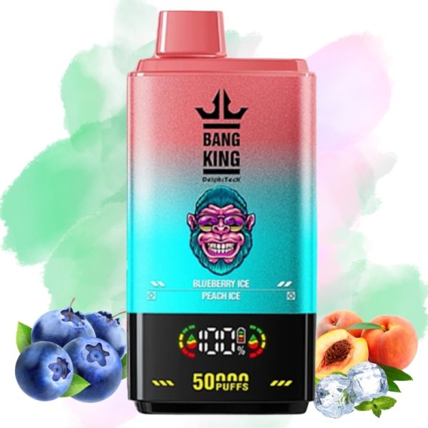 Bang-King-50000-Blueberry-lce-Peach-Ice.jpg Bang King Blueberry lce/ Peach Ice Smak
