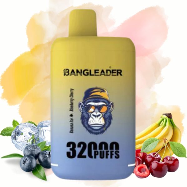 Bang-Leader-32000-Puffs-Banana-lce-Blueberry-Cherry.jpg Bang Leader Banana lce & Blueberry Cherry smak