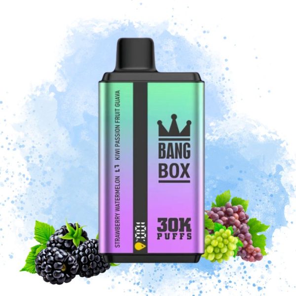 BangBox30KPuffs1.jpg Bang Box Blue Razz lce & Double Grape smak