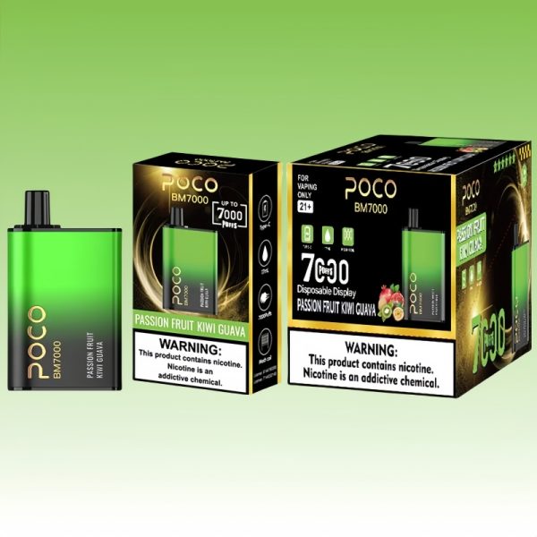 Best-POCO-BM7000-Puffs-Type-C-Charging-Electronic-Cigarette-Vapes-Disposable-6.jpg POCO Banana Berry Dragon Fruit smak