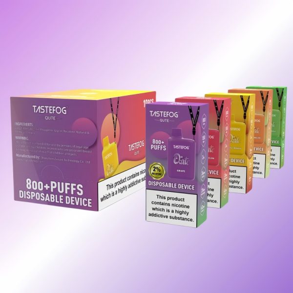 Cheap-New-Tastefog-Qute-800-Puffs-Mesh-Coil-Nic-Salt-Disposable-Vapes-2-2.jpg Tastefog Orange Gummy Vape