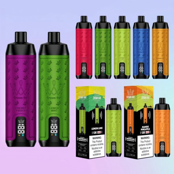 Crown-Bar-Al-Fakher-12000-Puffs-DTL-Rechargeable-Hookah-Sound-Wave-Nicotine-Vape-1.jpg Al Fakher Crown Bar Sound 12000 Puffs