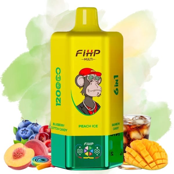 FIHP-120K-Puffs-Peach-IceRainbow-CandyCherry-Cola-lceLove-666Mango-IceBlueberry-Cotton-Candy-.jpg FIHP Peach Ice & Rainbow Candy & Cherry Cola Ice & Love 666 & Mango Ice & Blueberry Cotton Candy smak