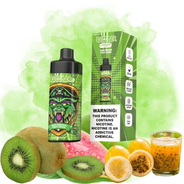 Kiwi-Passion-Fruit-Guava-2.jpg Razz Bar Kiwi Passion Fruit Guava smak