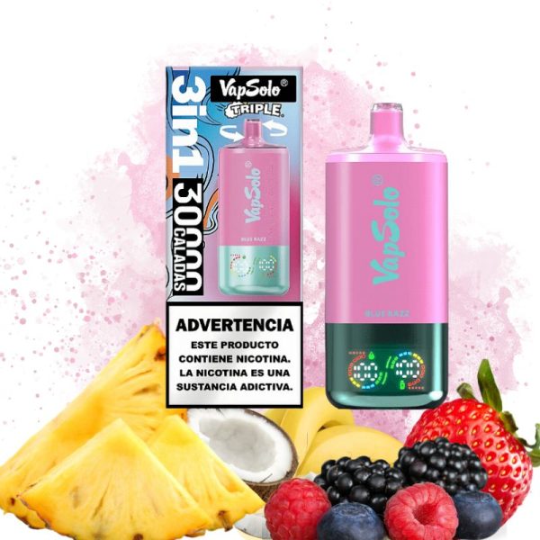 Pineapple-Coconut-Strawberry-Banana-Blue-Razz-15.jpg VapSolo Pineapple Coconut & Strawberry Banana & Blue Razz smak