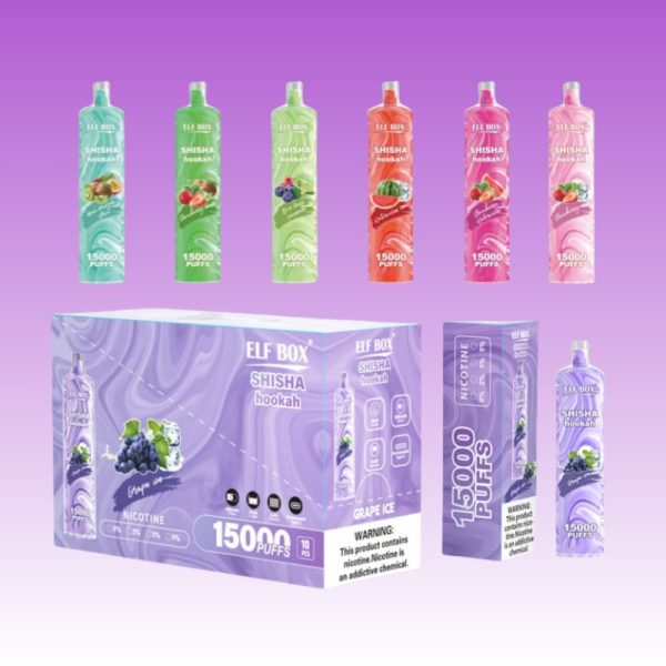 Portable-Elf-Box-Shisha-LS150000-Puffs-Rechargeable-Disposable-Vape-Pen-1.jpg Elf Box Shisha15000 Puffs