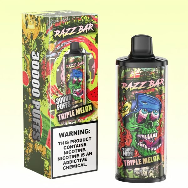 Razz-Bar-30000-Puffs-3.jpg Razz Bar Mango Peach Watermelon-smak