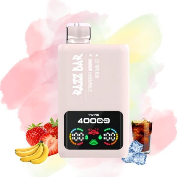 Razz Bar Strawberry Banana & Red Bull Ice Vape