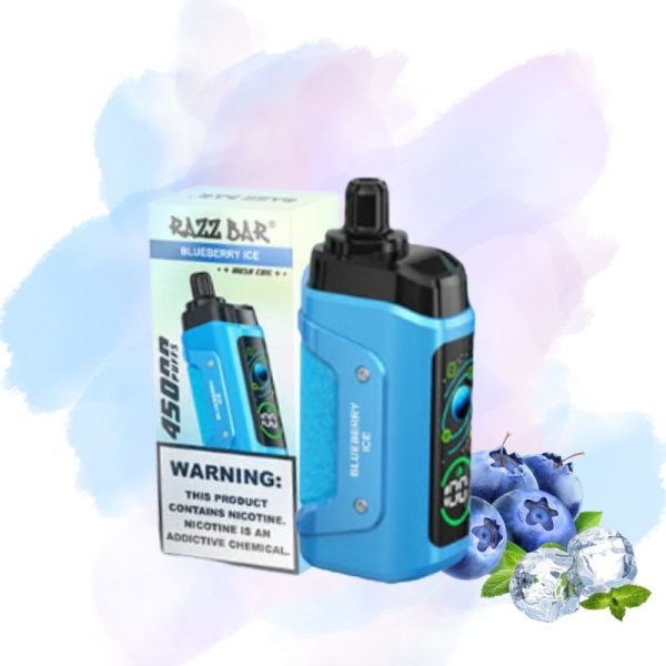 RazzBar45000Puffs1.jpg Razz Bar Blueberry lce smak