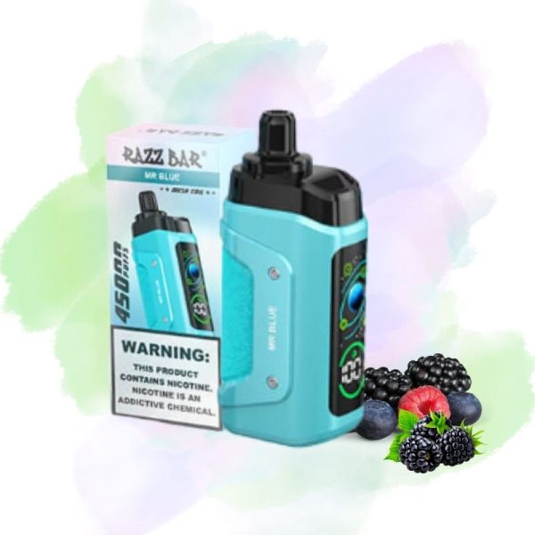 RazzBar45000Puffs4.jpg Razz Bar Mr Blue Vape