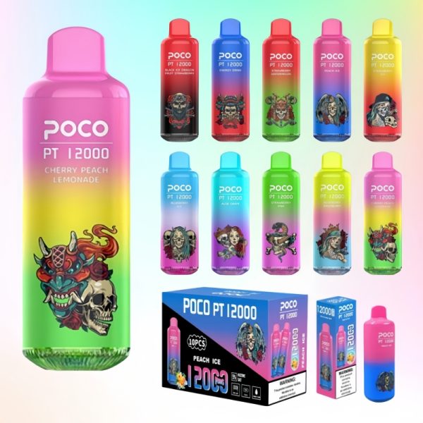 Rechargeable-E-Cigarette-POCO-PT12000-Puffs-Disposable-Vape-Bar-Wholesale-1.jpg POCO PT12000 Puffs