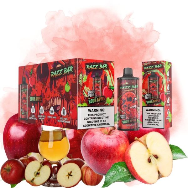 Razz Bar Sour Apple Vape