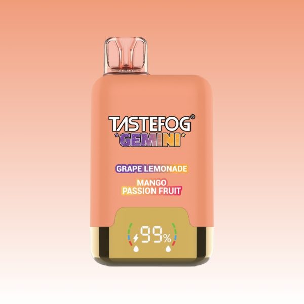 Tastefog-Gemini-Dual-Flavor-Pod-25000-High-Puffs-Rechargeable-Wholesale-Disposable-Vapes-15.jpg Tastefog Grape Lemonade&Mango Passion Fruit Vape