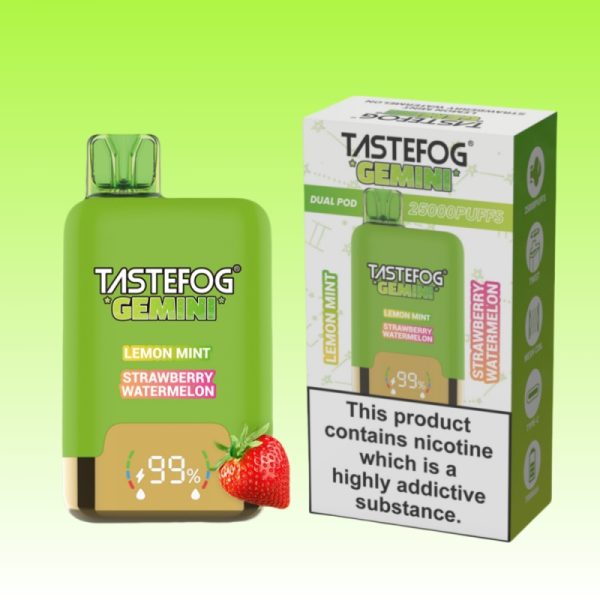 Tastefog-Gemini-Dual-Flavor-Pod-25000-High-Puffs-Rechargeable-Wholesale-Disposable-Vapes-18.jpg Tastefog Grape Lemonade&Mango Passion Fruit Vape