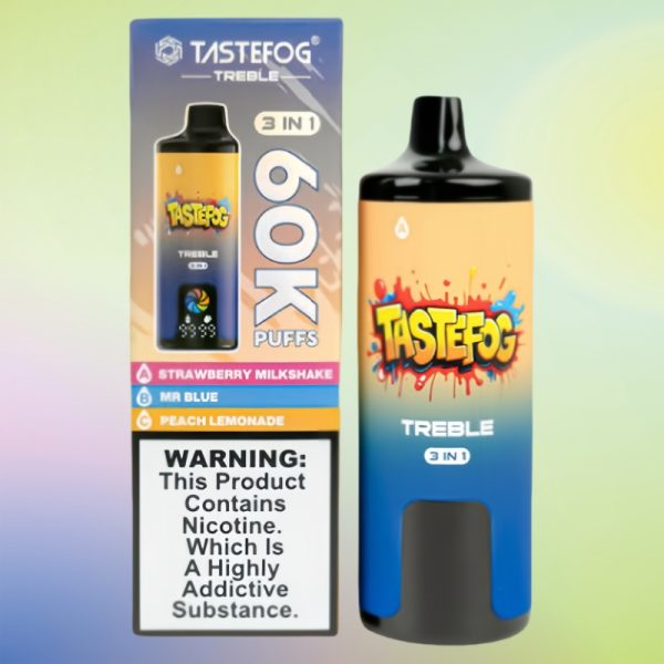 Tastefog-treble-puffs-1-2.jpg Tastefog Mr Blue & Triple Melon & Pineapple Peach Mango smak