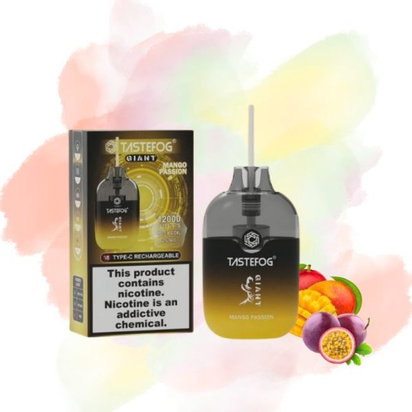 TastefogGiant12000Puffs2.jpg Tastefog Mango Passion Vape