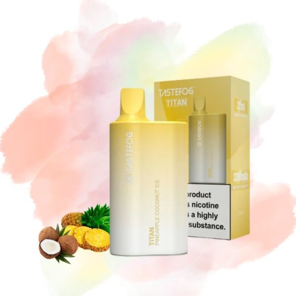 TastefogTitan12000Puffs2.jpg Tastefog Pineapple Coconut Ice Vape