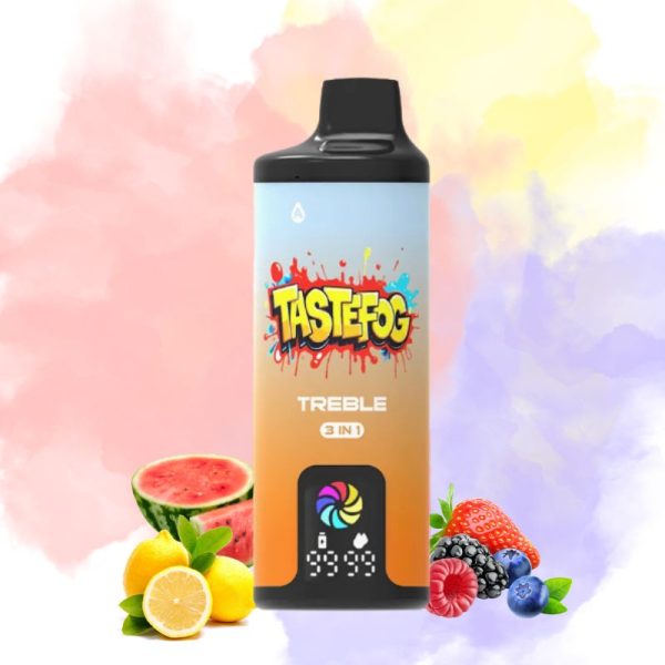 TastefogTreble60000Puffs9.jpg Tastefog Strawberry Watermelon & Pink Lemonade & Juicy Berries Vape