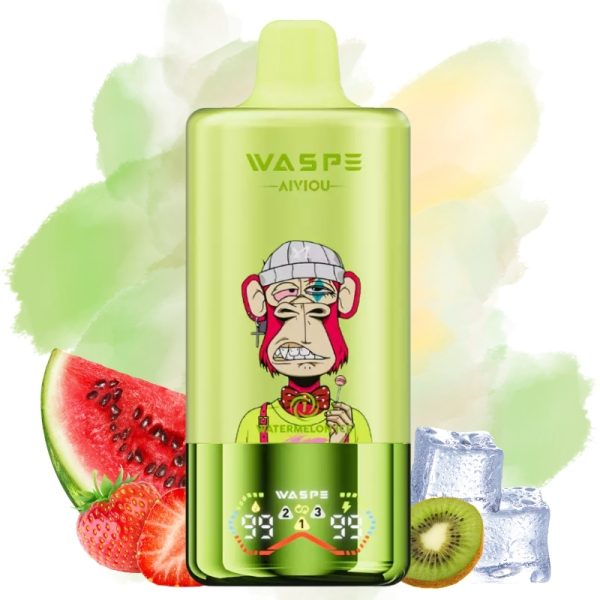 Waspe-3-in-160000-Puffs-Watermelon-lce-Strawberry-Kiwi-Lemon-Lime-.jpg Waspe Watermelon lce & Strawberry Kiwi& Lemon Lime smak
