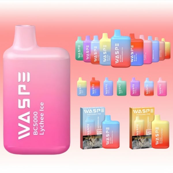 Waspe-5000-Puffs-Portable-E-Cigarette-Nic-Salt-Disposable-Vapes-1.jpg Waspe 5000 Puffs