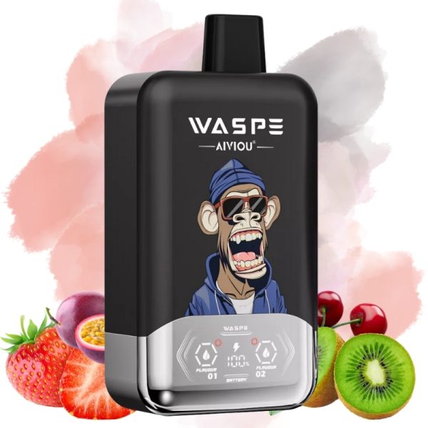 Waspe-Aiviou-40000-Puffs-Strawberry-Cherry-Kiwi-Passion-Fruit-.jpg Waspe Strawberry Cherry & Kiwi Passion Fruit smak