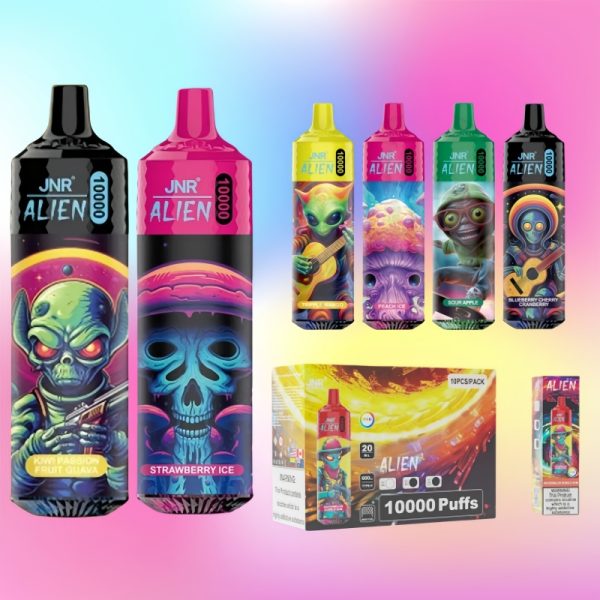 Wholesale-JNR-Alien-10000-Puffs-Disposable-Nic-Vape-Bar-with-LED-Lights-1.jpg JNR Alien 10000 Puffs