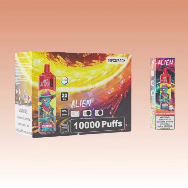 Wholesale-JNR-Alien-10000-Puffs-Disposable-Nic-Vape-Bar-with-LED-Lights-3.jpg JNR Alien 10000 Puffs