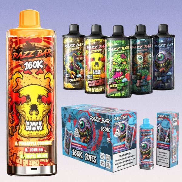 Razz Bar 160K – 160K Puffs 3 in 1 .jpg Razz Bar 160K – 160K Puffs 3 in 1 .jpg